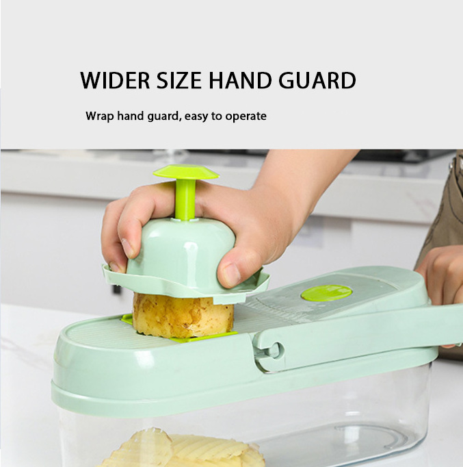 Hand Press Kitchen Gadget Manual Vegetable Cutter Slicer Chopper Potato Chips  Multifunction  Chopper fruit Food Cutter Chopper