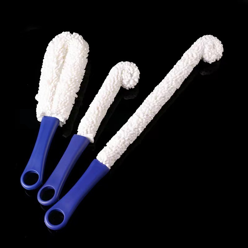 Hot Selling Flexible Glass Brush Cleaner for Cups Glass BottlesGoblet Clean Brush Professional Wine Decanter Cleaning Brush