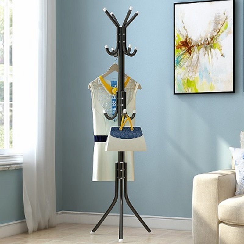 12 Hooks Multifunctional Metal Tree Coat Rack Wholesale Coat Rack Stand Heavy Duty Hooks Hanger Rack