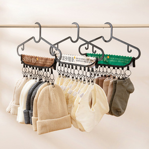 Hat Organizer Holder for Hanger 10  Storage Hooks Hat Storage for Room & Closet Display Wall Mounted Hat Rack