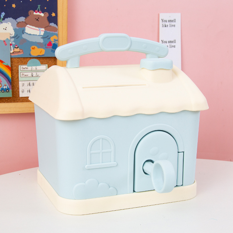 Cute House Money Box With 3D Sticker Coin Kawaii Piggy Bank For Kids Adults Big Size Savings Box For Coins Banknotes Birthday Gi