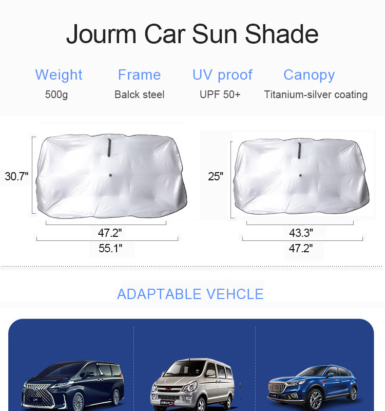 2 Sizes Universal UV Sun Protection Wind Shield Sun Shade Front Window Sunshade Windscreen Car Umbrella