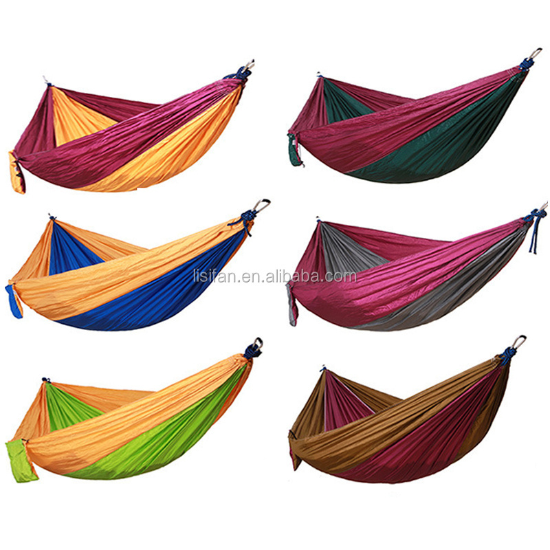 Camping Accessories 2 Person Nylon Hammock Large Anti-Tear Parachute Hammock For Family Party