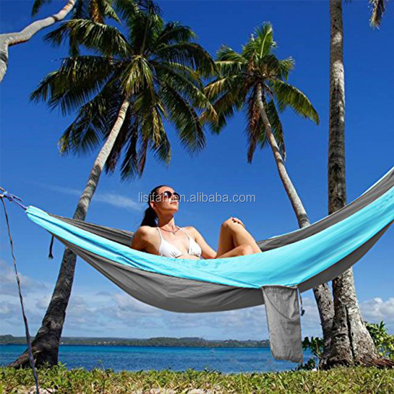 Camping Accessories 2 Person Nylon Hammock Large Anti-Tear Parachute Hammock For Family Party