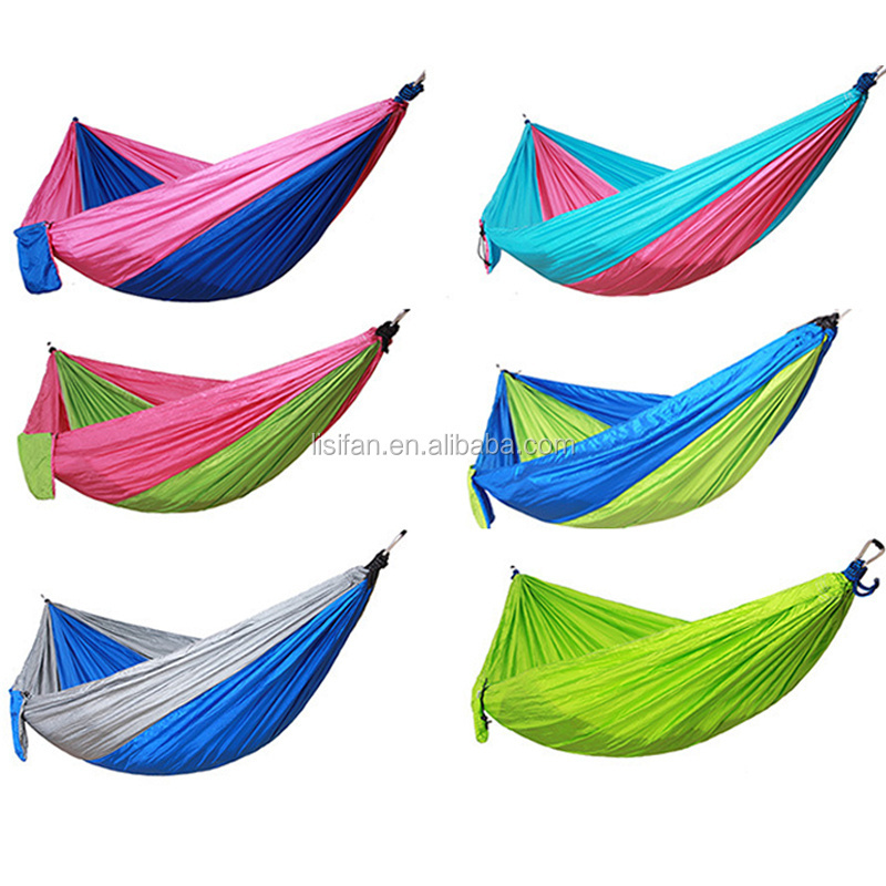 Wholesale Best Quality Outdoor 210T Nylon Parachute Travel Hammock For Leisure Time