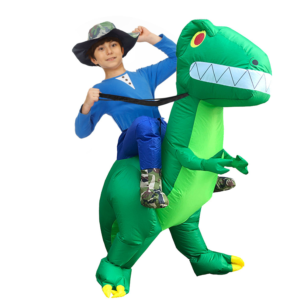 Trending Products Kids Inflatable Huam Shape Walking  Dinosaur Costume Riding