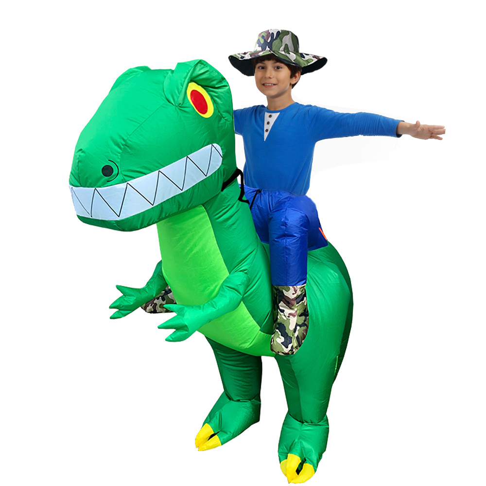 Trending Products Kids Inflatable Huam Shape Walking  Dinosaur Costume Riding