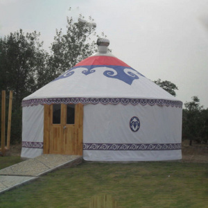 4.5M 5M 8M Wooden Frame Mongolian Yurt Used For Outdoor Camping tent