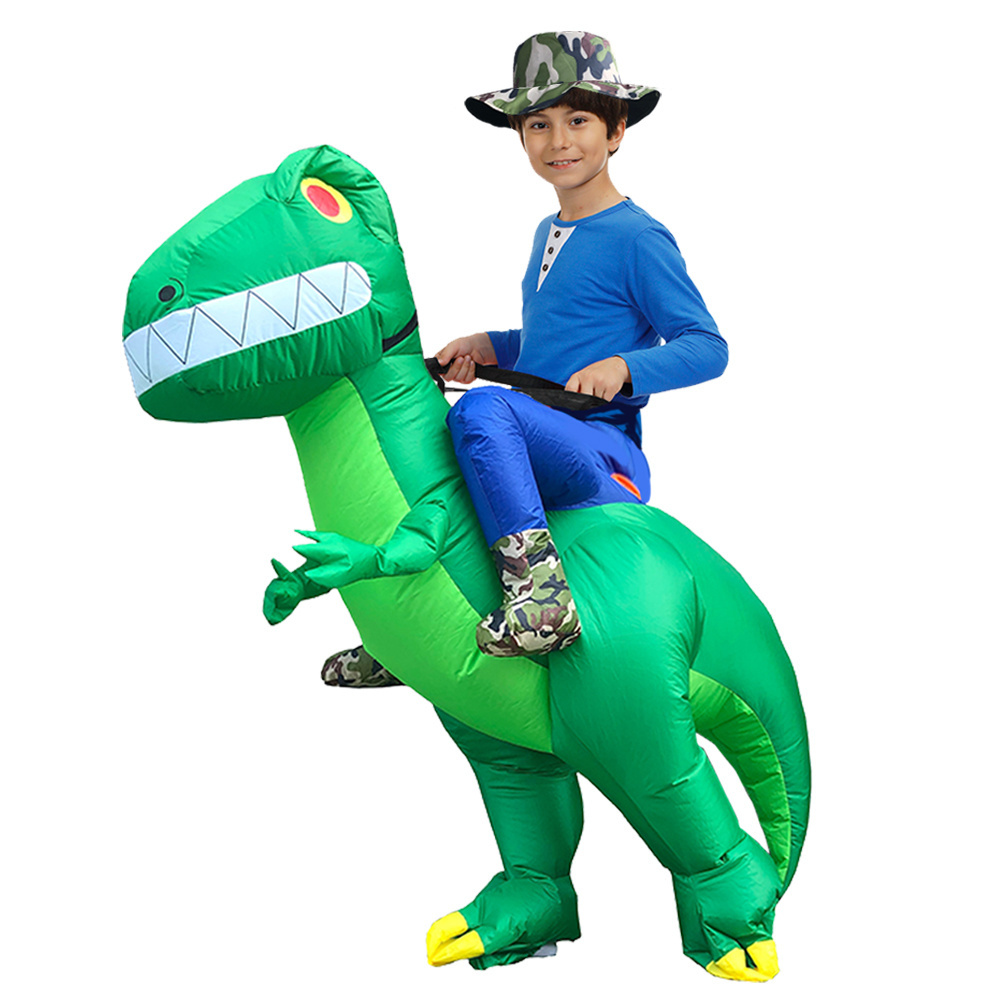 Trending Products Kids Inflatable Huam Shape Walking  Dinosaur Costume Riding