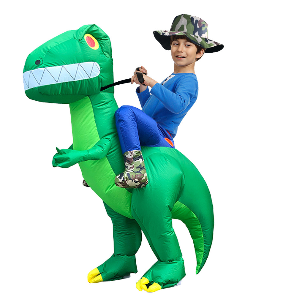 Trending Products Kids Inflatable Huam Shape Walking  Dinosaur Costume Riding