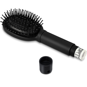 professional custom 2023 Hair Brush Secret Flask Paddle Air cushion comb Diversion Liquid Safe black detangling hairbrush