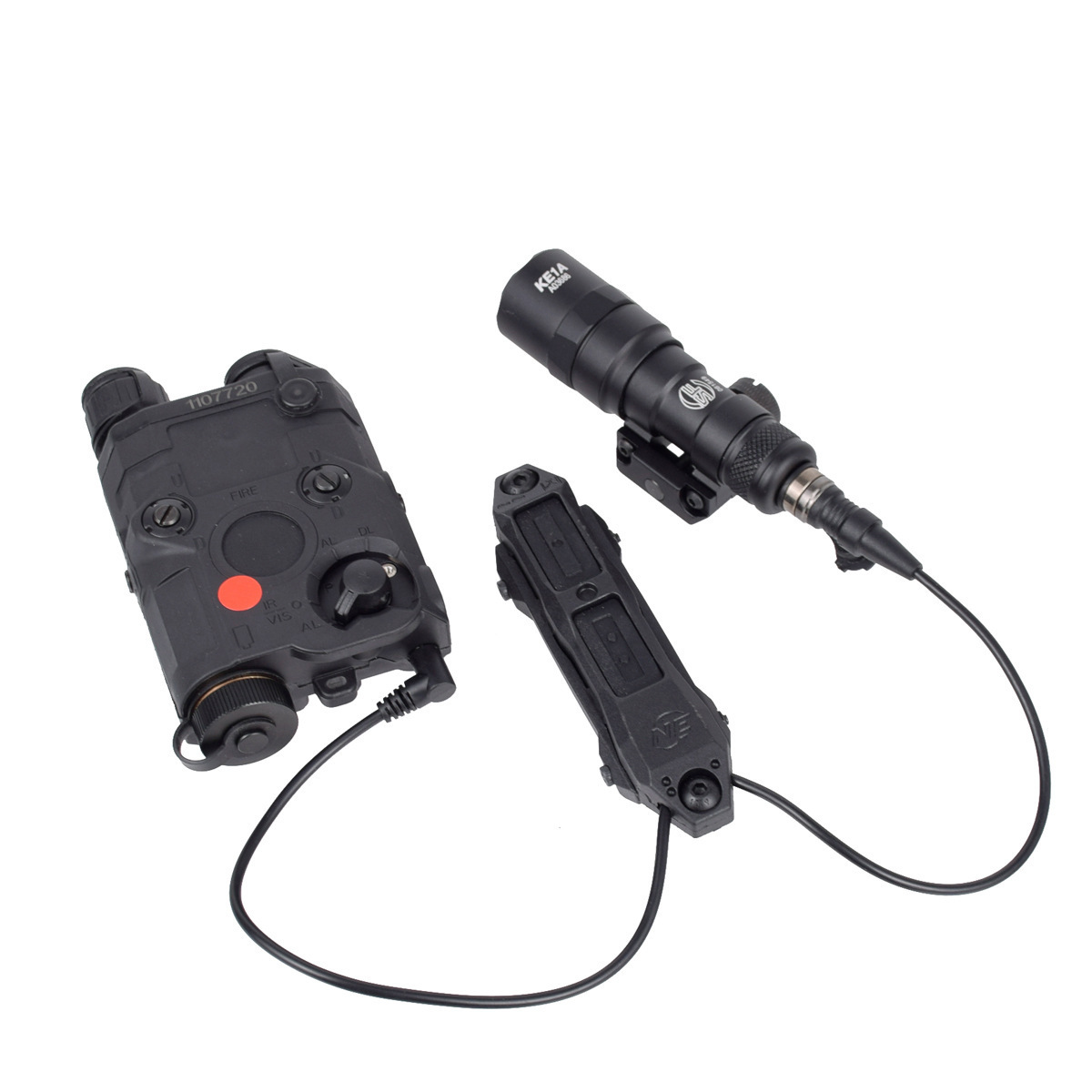 Hot Sale PEQ 15 Red Dot Laser with LED Flashlight and IR DE  for hunting tactical Outdoor