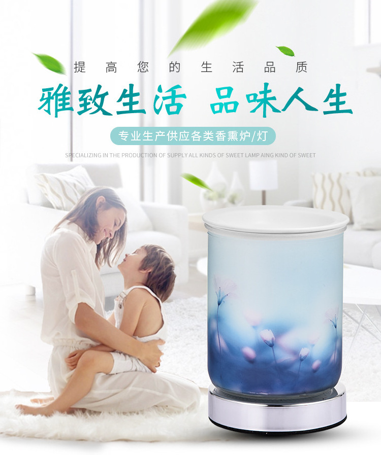 hot sale electric wax melt warmer aromatherapy essential oil burner , soy wax melt burner, 3D glass firework oil burner