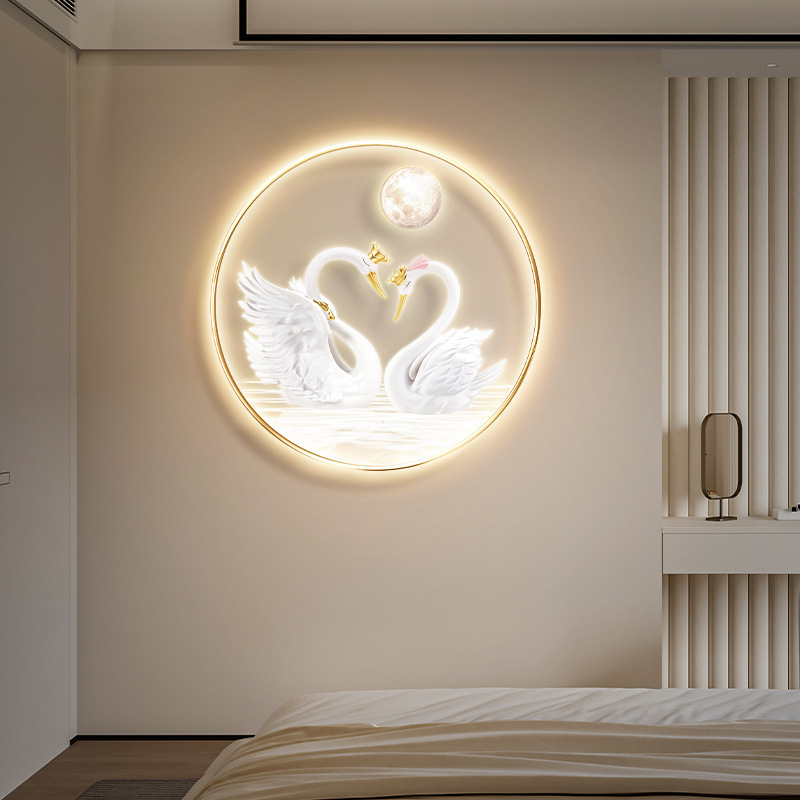 2024 Painting Artwork Uv Print Wood Photo Frame Art Kids Room Led Light Paintings And Wall Arts For Home Decor