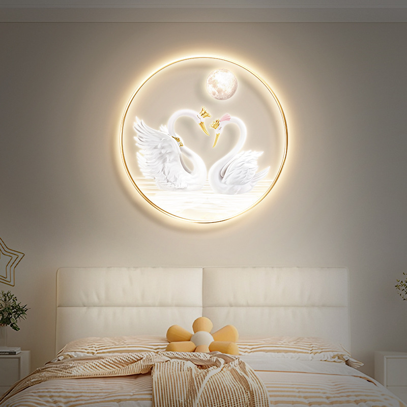 2024 Painting Artwork Uv Print Wood Photo Frame Art Kids Room Led Light Paintings And Wall Arts For Home Decor