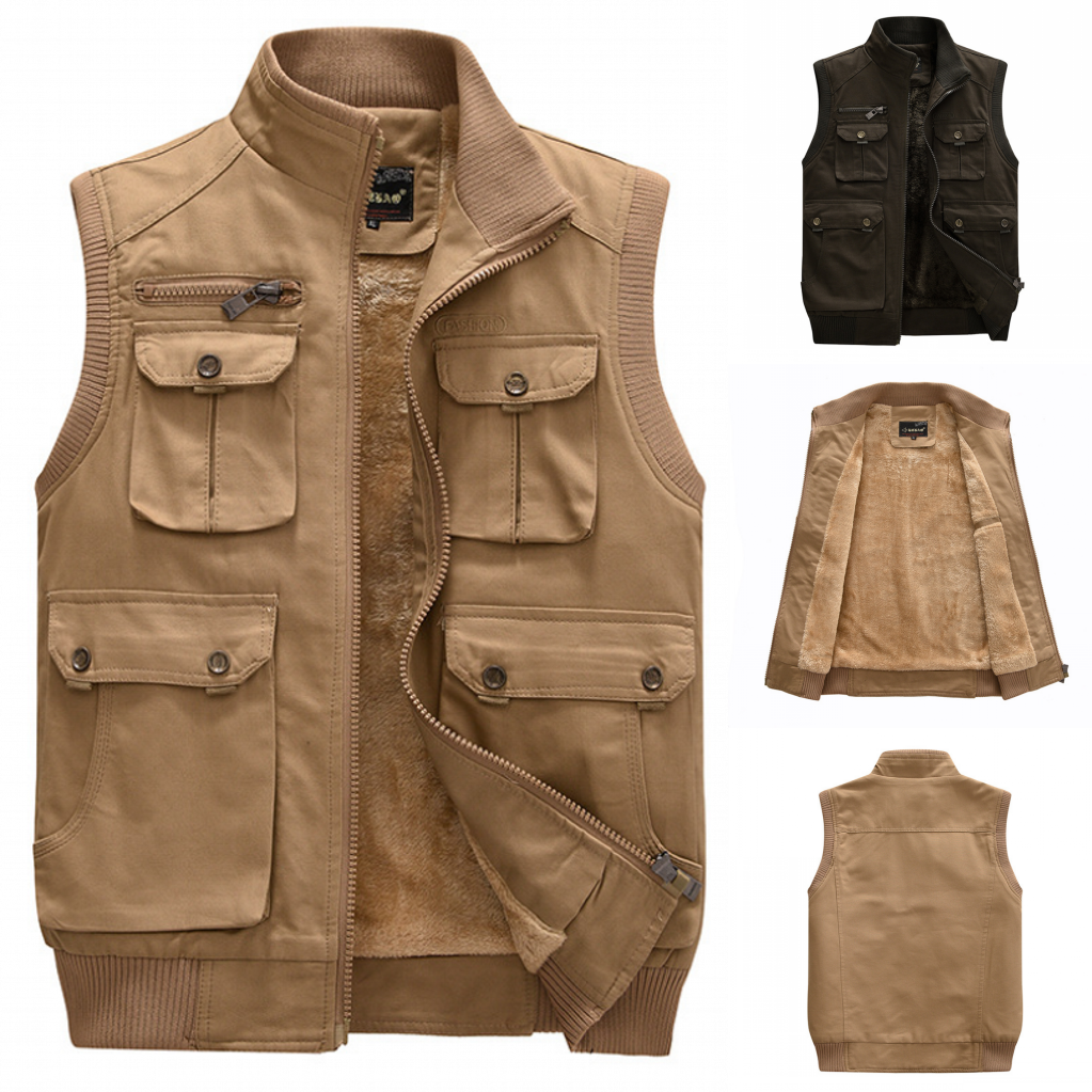 Quick Dry Mesh Multi Pocket Vest Jacket For Men Photography Advertising Fishing Plus Size Men'S Vests Waistcoats