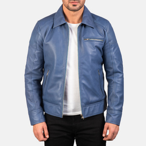 Custom Logo Printed Wholesale OEM Fitted Genuine Leather Jackets Leather Jackets Coats for Men Bikers Motorcycles Turkish Mens