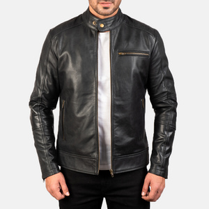 Pakistan custom OEM service winter genuine leather jackets mens bikers motorcycle leather jackets islander Turkish zipper style