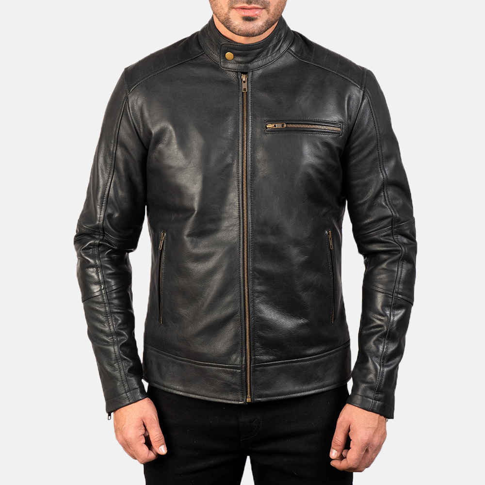 Pakistan custom OEM service winter genuine leather jackets mens bikers motorcycle leather jackets islander Turkish zipper style