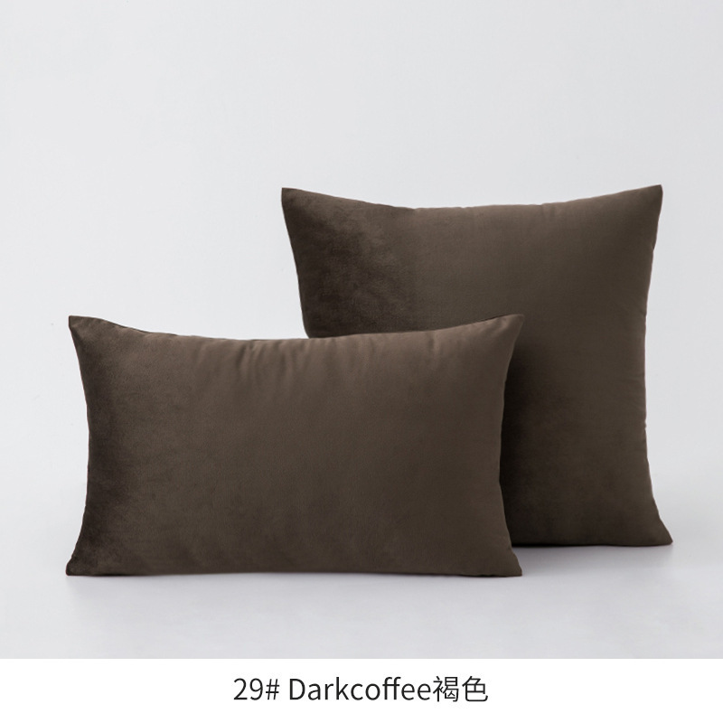 LISO Wholesale Luxury Polyester Solid Color Nordic Style Pillowcase Velvet Cushion Cover