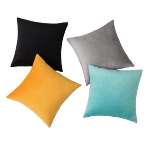 LISO Wholesale Luxury Polyester Solid Color Nordic Style Pillowcase Velvet Cushion Cover