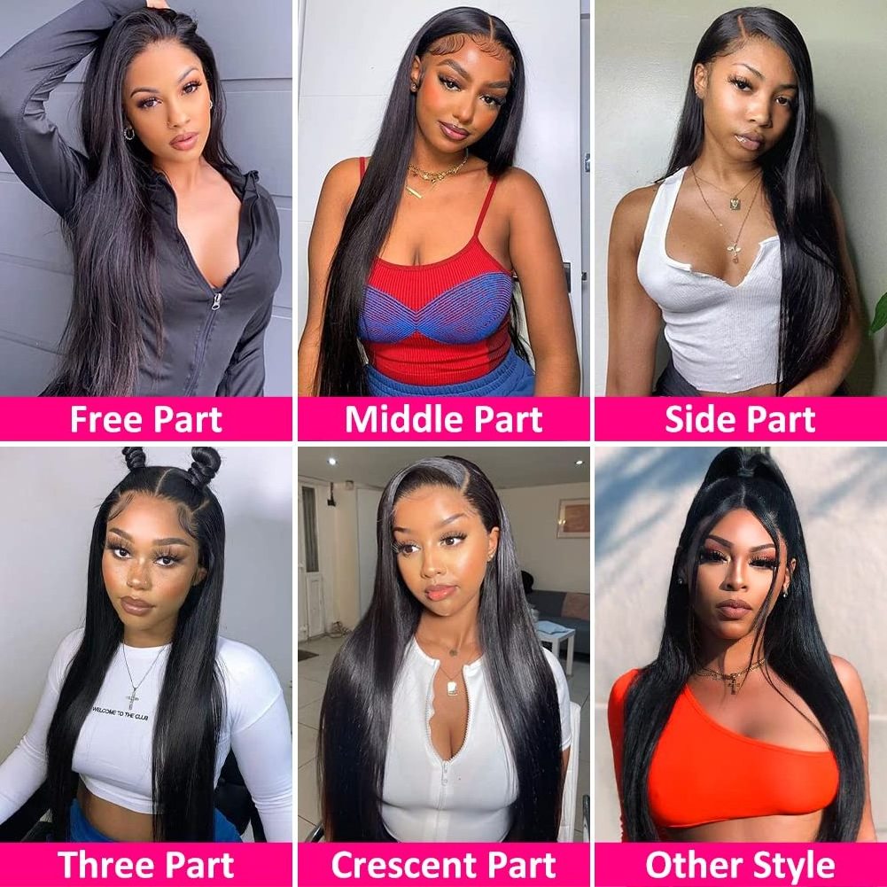 Cheap 180% Density HD Full Lace straight Wig Glueless 360 Lace Wig Natural Virgin Human Hair Lace Front Wig For Black Women