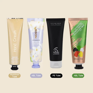 OEM lotion squeeze tube cosmetic plastic tube with custom flip top screw lid octagonal cover hand cream D35 D40 D30 soft tube