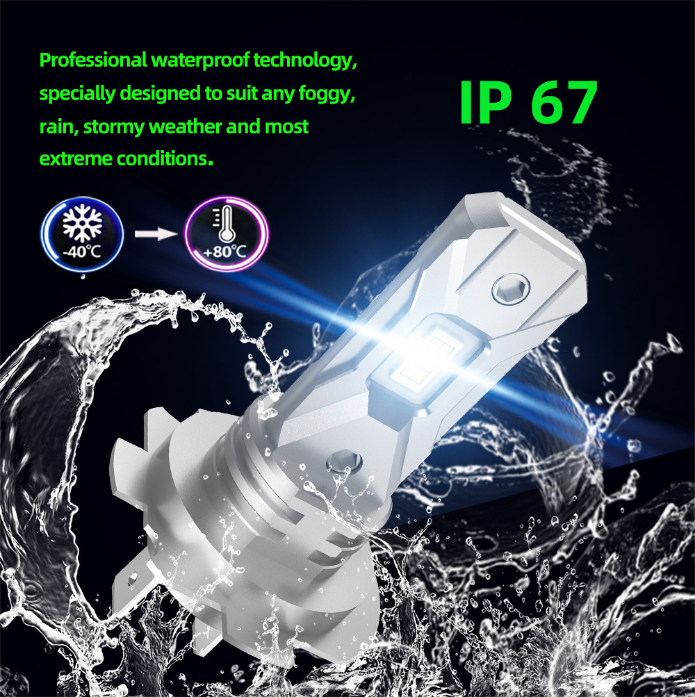 New arrivals high power super bright plug and play 40 watts 4000lm per pair white yellow CE RoHS H7 led car headlight bulb