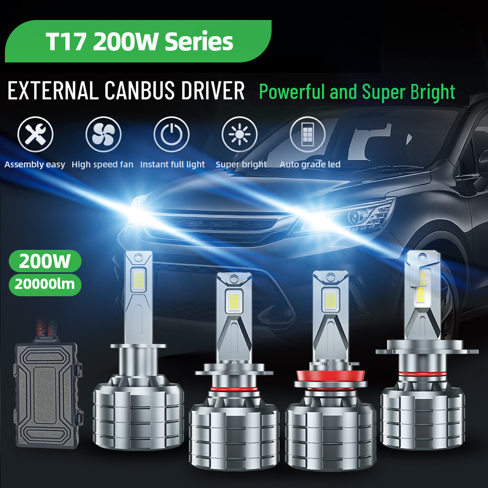 Brightness 360 Degree 200W 6000k 20000lm Auto Led Lights Headlamp 9005 9006 9012 Car Led Headlight Bulbs Headlight Bulb