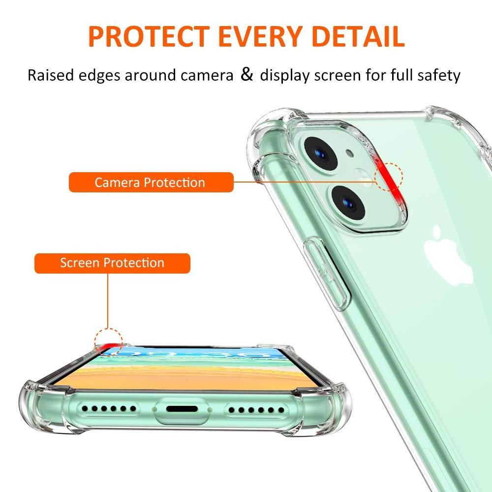 For iPhone 11 Case Soft Clear TPU Bumper Phone Case Protector Protective Cover Slim Fit for iPhone 11 Pro Max Phone Cases