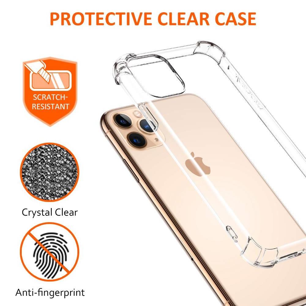 For iPhone 11 Case Soft Clear TPU Bumper Phone Case Protector Protective Cover Slim Fit for iPhone 11 Pro Max Phone Cases