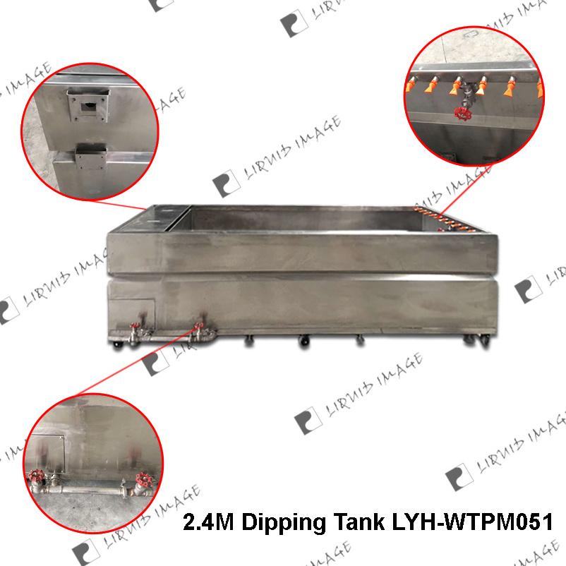 liquid image 2.4m manual water transfer printing hydrographics dipping tank equipment aquaprint machine