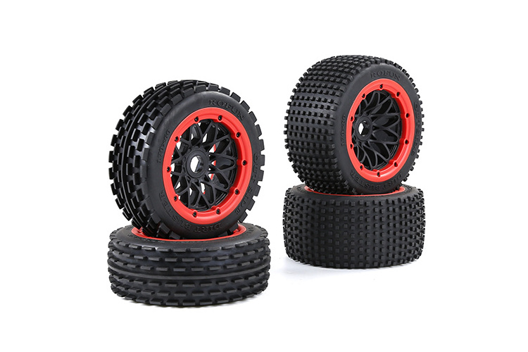 Wholesale 170mm 4pcs/set Front and Rear Off-road Thicker Tyres Tires Wheels for 1/5 Rofun RC Baja Baha 5B 855101