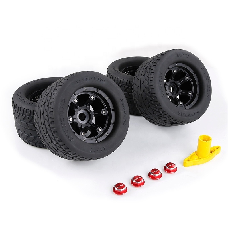 Rovan 200*120mm RC Wheel And Tire Set for 1/5 Scale Traxxas X-MAXX RC Car and Truck  86024