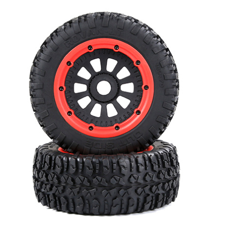 2PCS 180*70mm RC Car Plastic Wheel Rims And Rubber Tyres for ROFUN Rovan 1/5 RC Car LT Off-road 870011