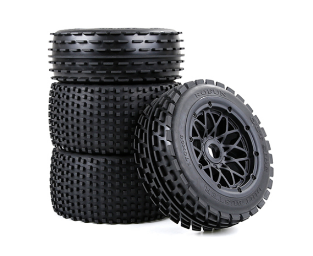 Wholesale 170mm 4pcs/set Front and Rear Off-road Thicker Tyres Tires Wheels for 1/5 Rofun RC Baja Baha 5B 855101