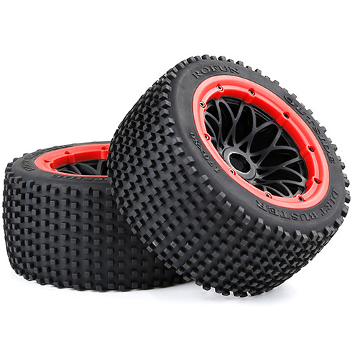 2pcs 170x80mm Thicker Rear Tyres Plastic Wheels for 1/5 Rofun Baja Baha 5B Off-road Buggy Gas RC Car Toy Model 953111