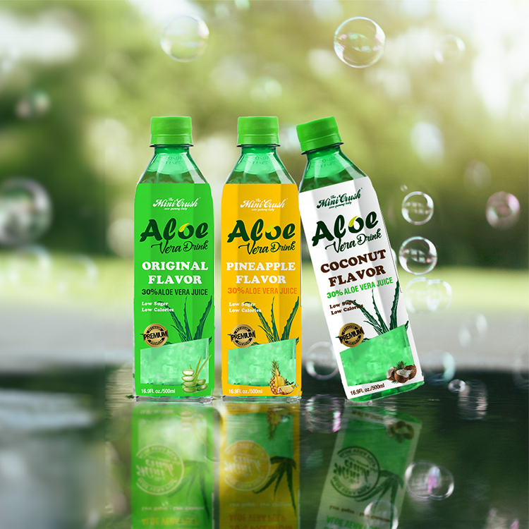 MINICRUSH DRINK Aloe jugo soft juice Aloe vera drink with pulps