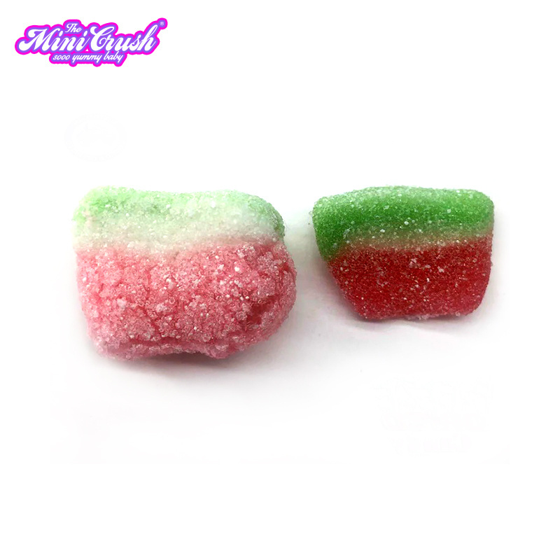 Titkok Freeze Dried Candy Sugar Coated Watermelon Jelly Candy Freeze Dried Watermelon Slice Gummy Candy