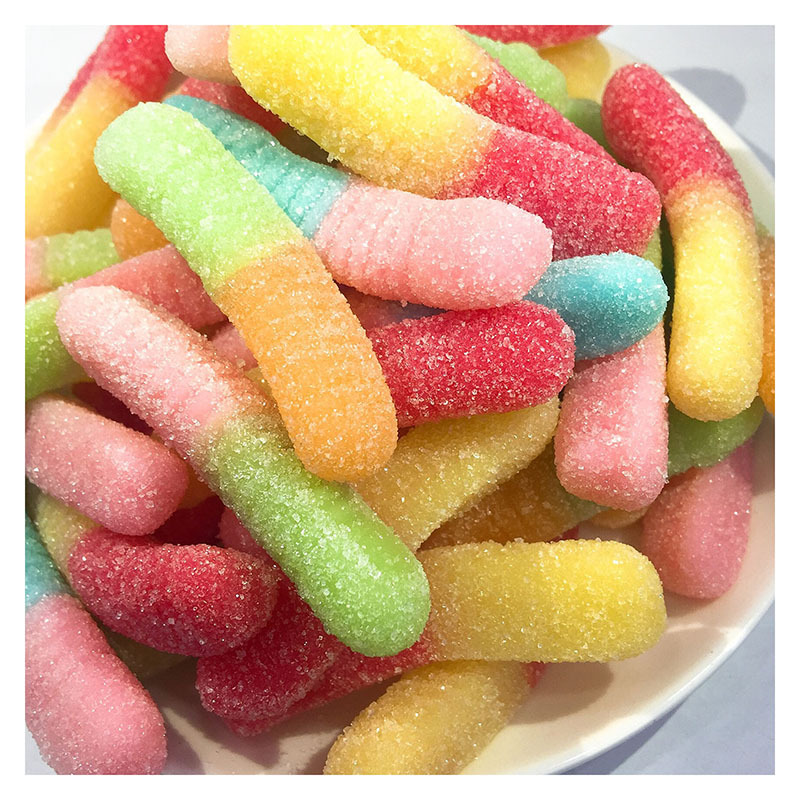 Bulk Wholesale Sugar Coated Candy Gummy Supplier Mixed Fruit Flavored Sweet Chewy Soft Jelly Candy