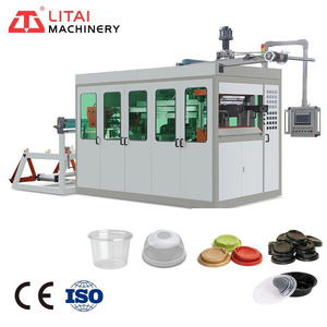 Standard Four Pillars PLA HIPS Cup Making Machine Disposable Plastic Cup Thermoforming Machine Factory Sales Price