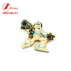 Sedex Factory Wholesales Imitation Hard Enamel Souvenir Metal Pin Gold Lapel Badges Pins