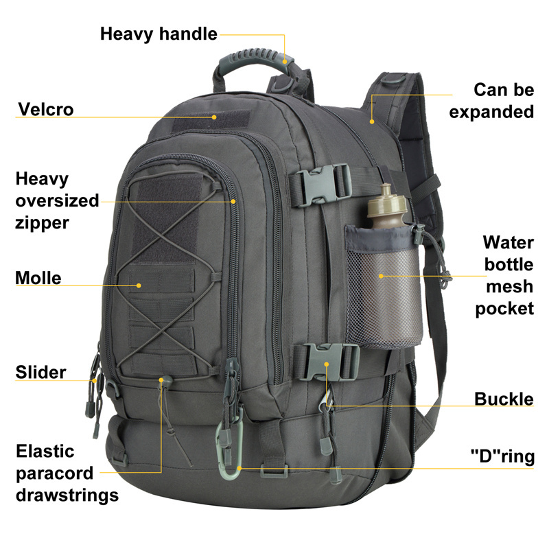 In USA Warehouse 39l-60l Expandable Backpacks Tactical Backpack Camo Tactical Backpack Tactical Bag