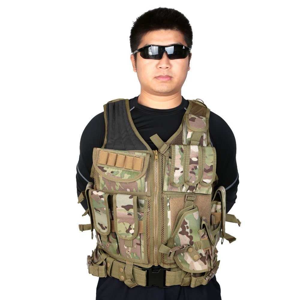 self defense 5xl Tactical Vest molle Multifunctional outdoor Vest with pouches