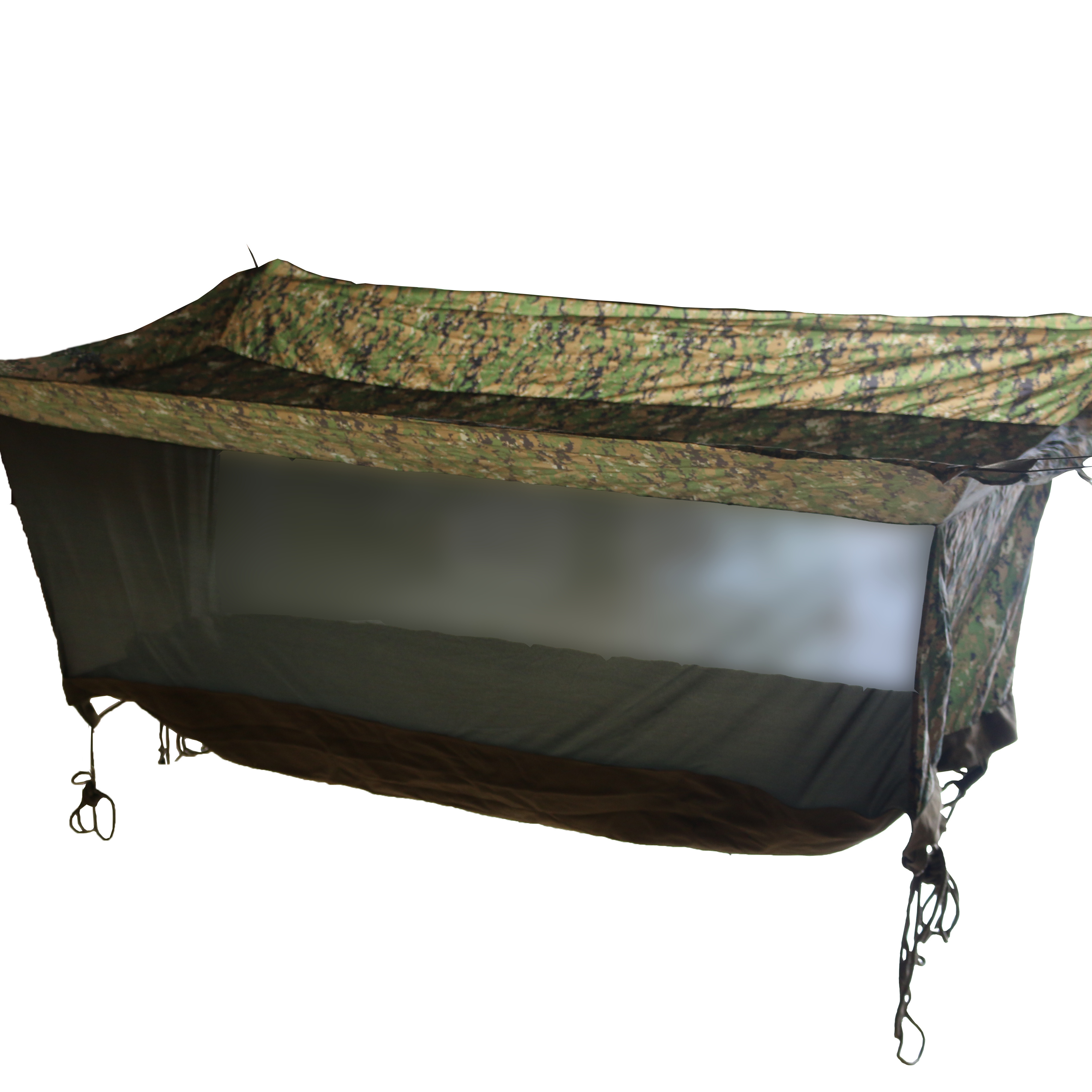 Nylon Material Living Shelter Tactical Camo Elevated Shelter Hammock