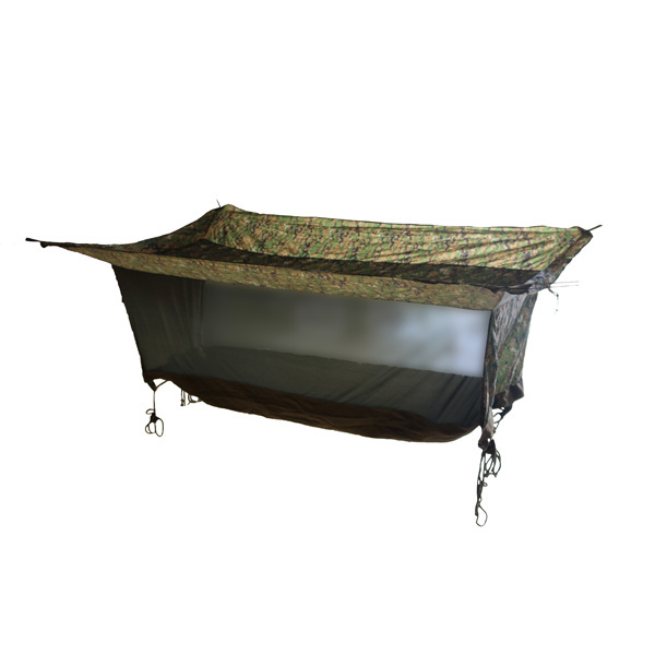 Nylon Material Living Shelter Tactical Camo Elevated Shelter Hammock