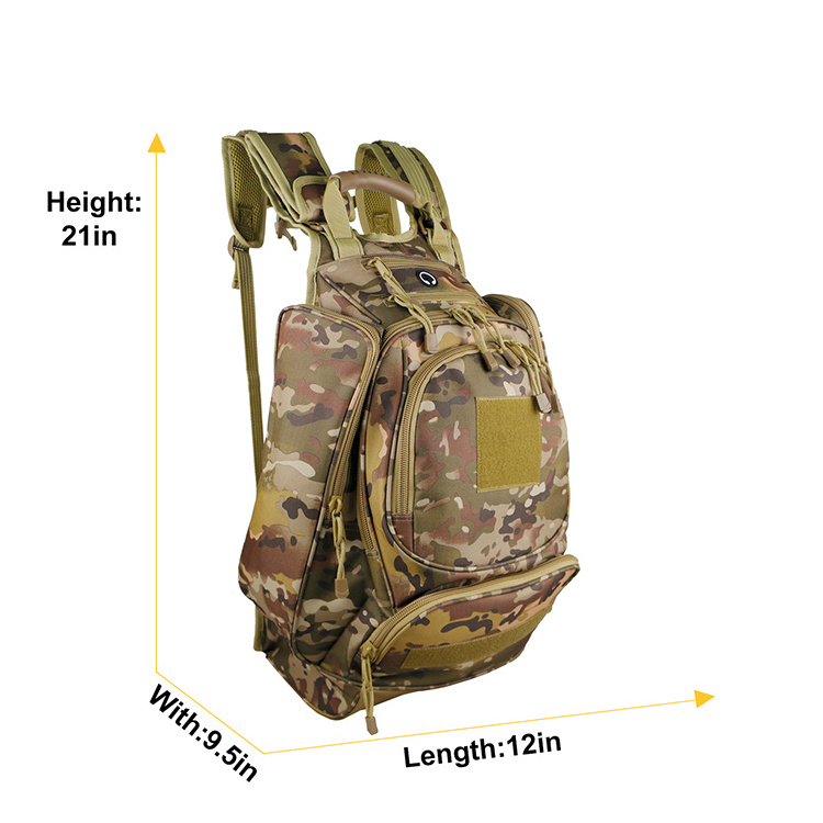 Camouflage Enthusiasts Backoutdoor Climb Pack Travel Mountain Hiking Waterproof Climbing Backpack with Hydration Storage