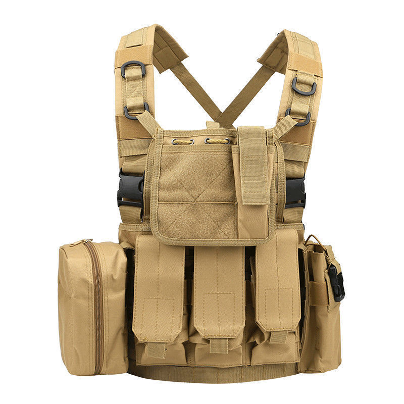 High Quality Outdoor Tactical Belly Vest Molle Tactical Chest Gear Camouflage Vest Chest Rig