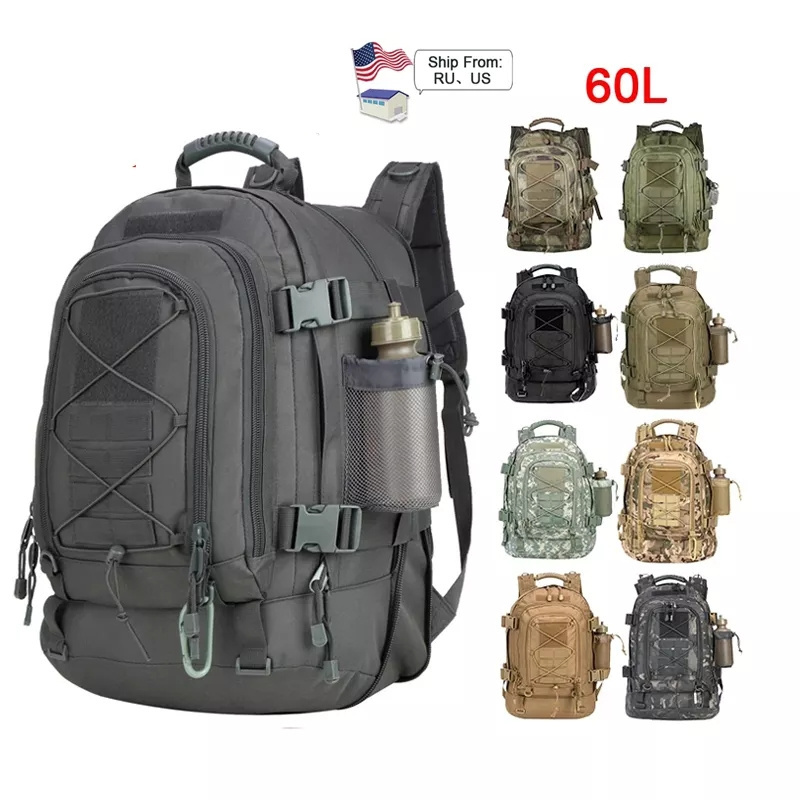 In USA Warehouse 39l-60l Expandable Backpacks Tactical Backpack Camo Tactical Backpack Tactical Bag