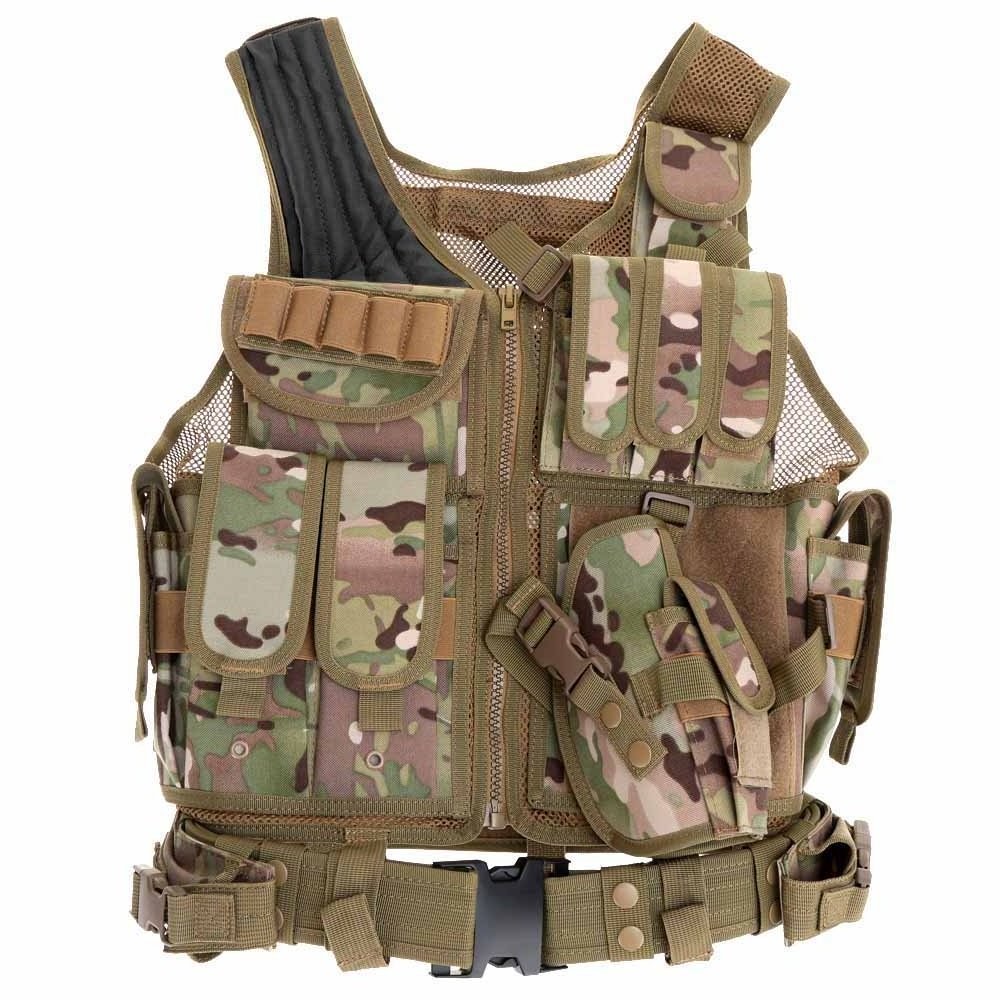 self defense 5xl Tactical Vest molle Multifunctional outdoor Vest with pouches